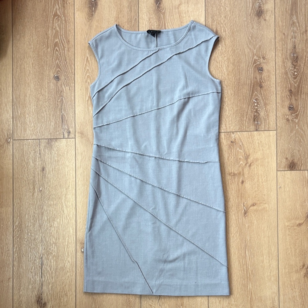Spense Gray Textured Mini Dress
